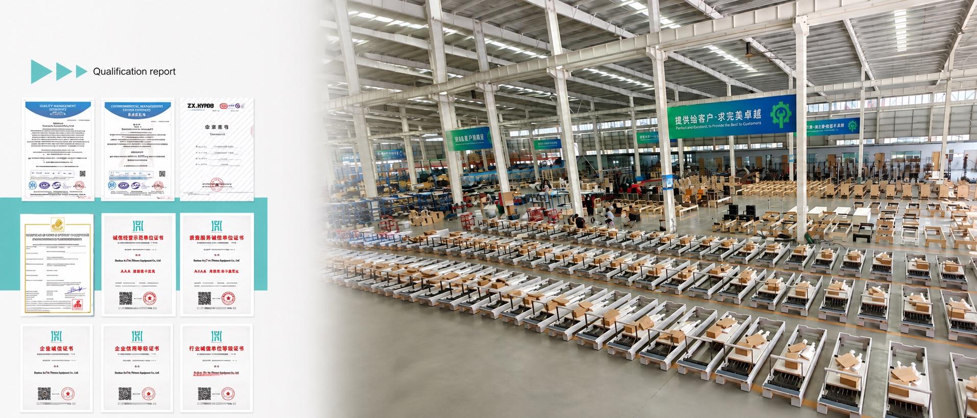 SourcePro Pilates factory overview — CNC, welding, extrusion, and assembly